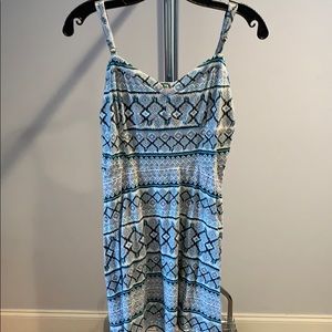 Tribal print mini dress